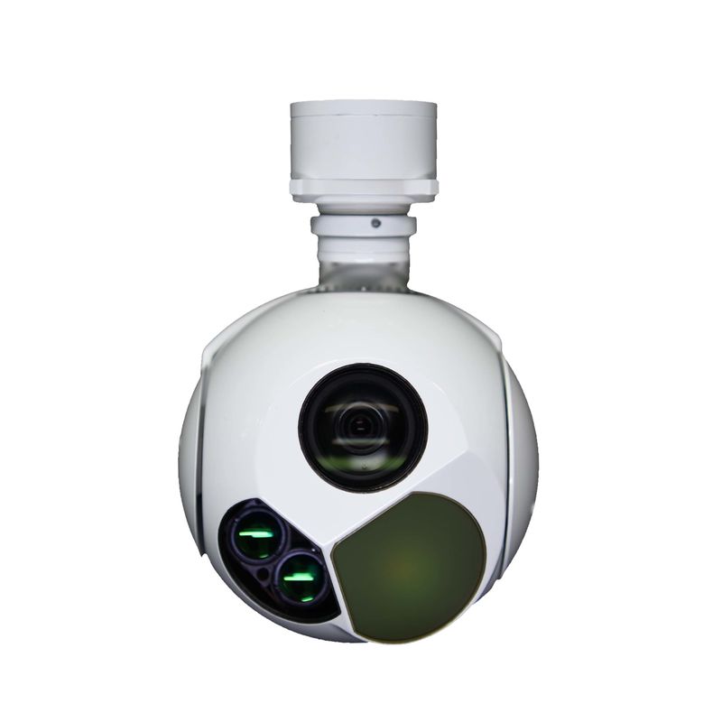 1.1kg 레이저 범위 기능이 있는 3축 IR EO 센서 UAV 짐벌 카메라